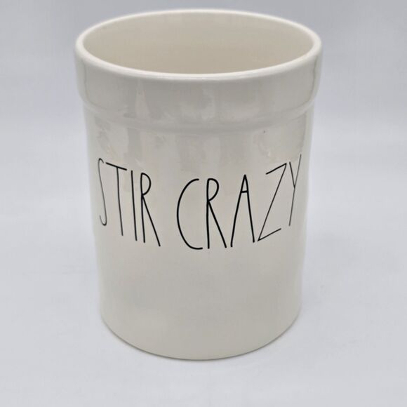 Rae Dunn Other - Rae Dunn Artisan Collection Stir Crazy Utensil Holder Crock White